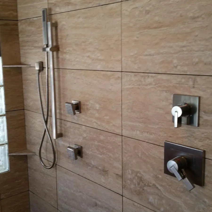 Shower fixture installation for Water Heater Replacement in Chamblee